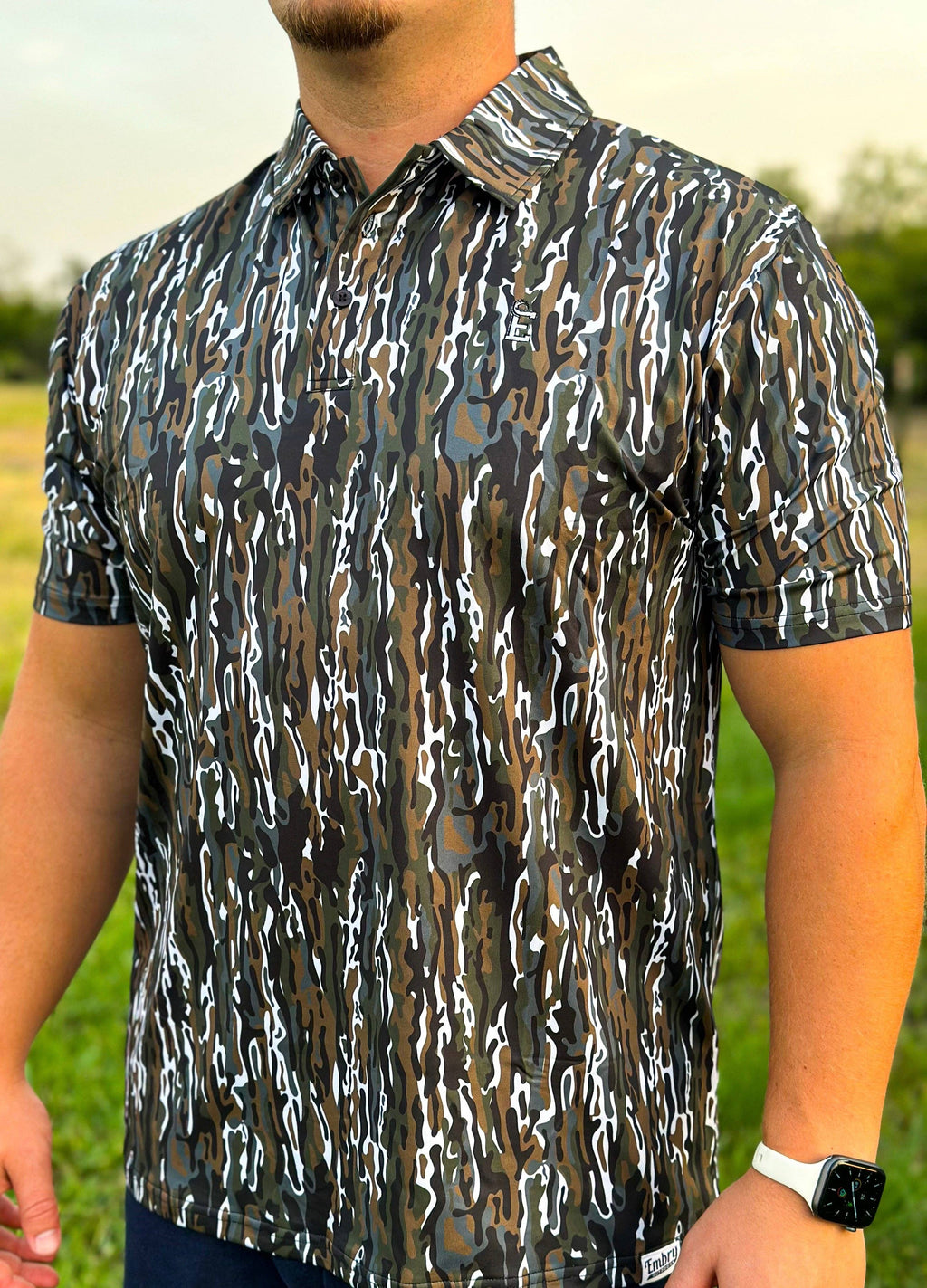Embry Outdoors - Ranch Camo Golf Polo