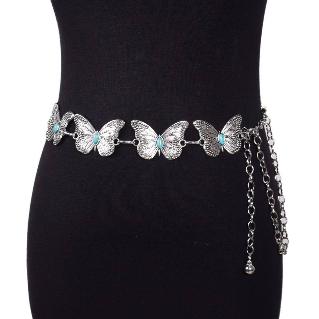 ACCITY - CASUAL RETRO BUTTERFLY DECORATIVE WAIST CHAIN_CWABE0486