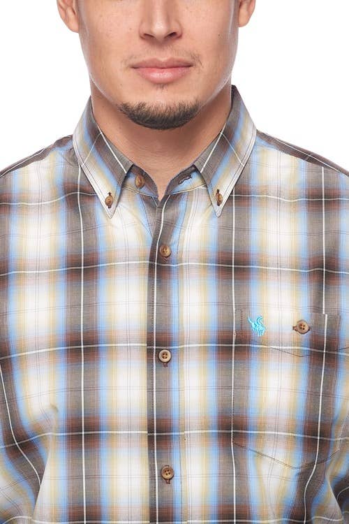 Rodeo Clothing - Men's Western Apparel Regular Fit Plaid shirts