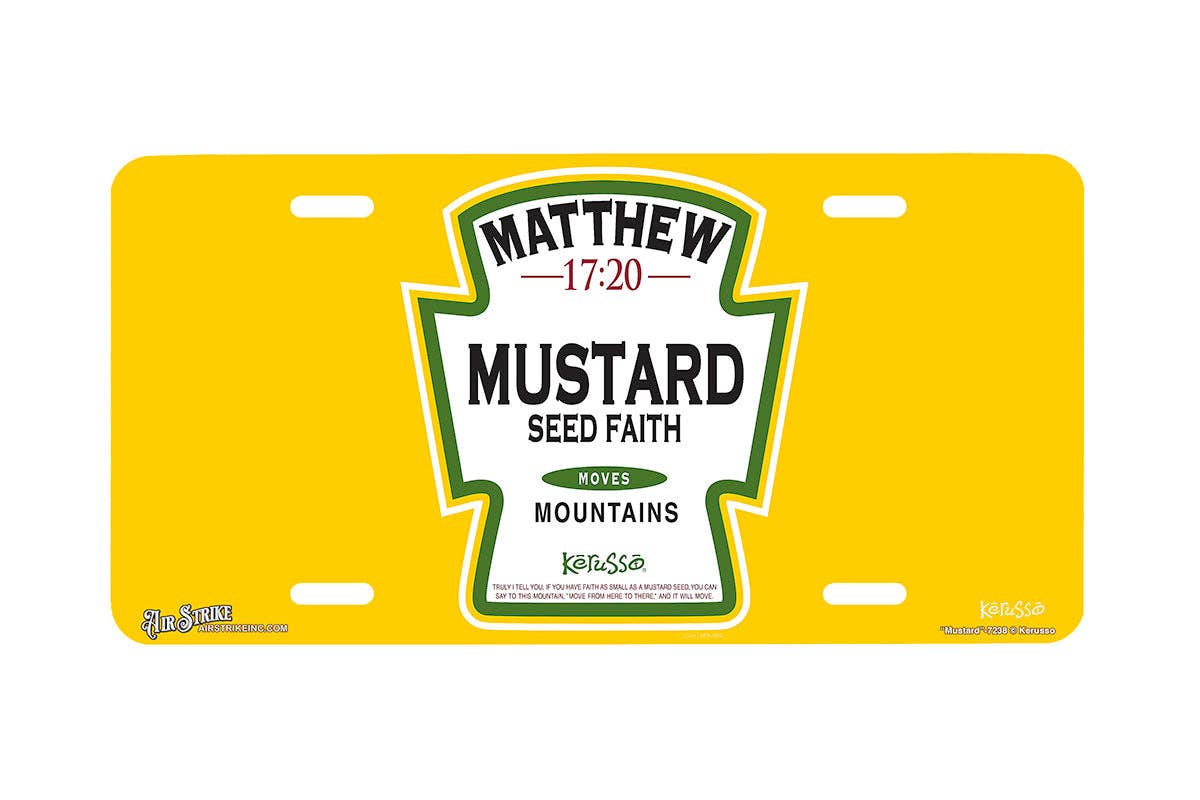 Airstrike - "Mustard" - Decorative License Plate