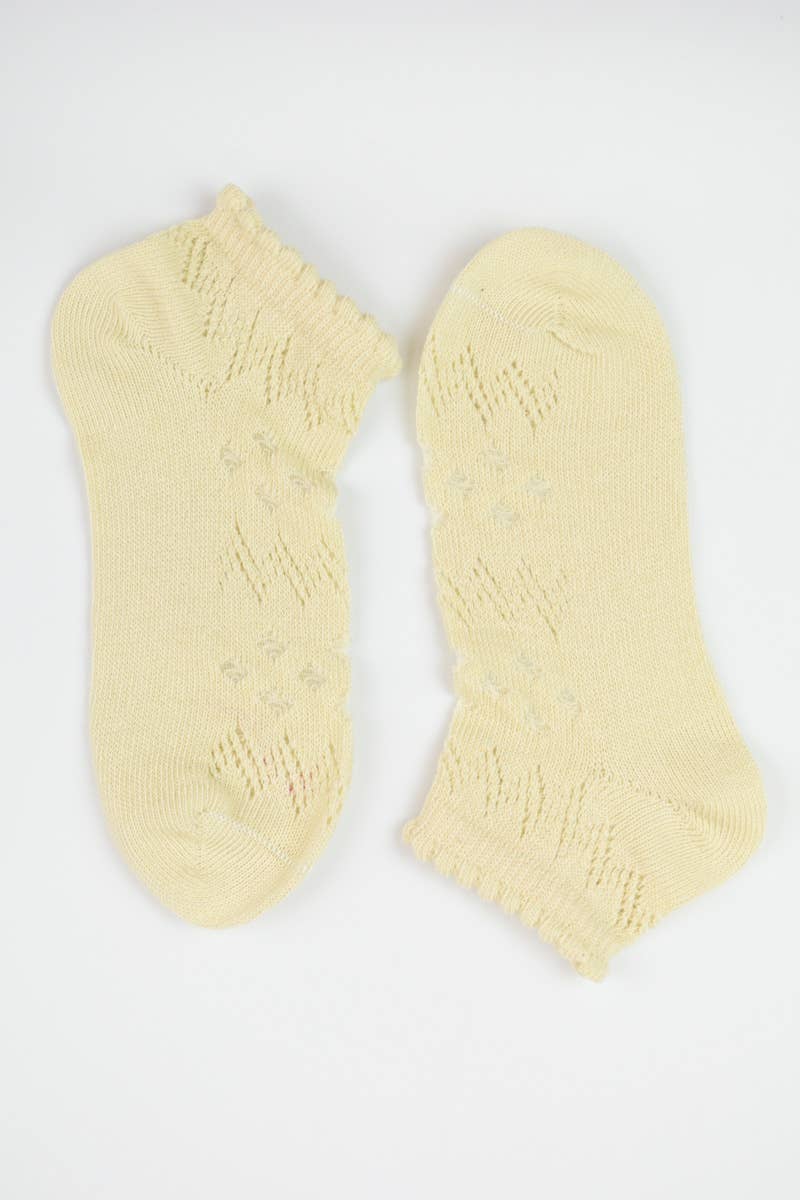 Leto Accessories - Pointelle Ankle Socks