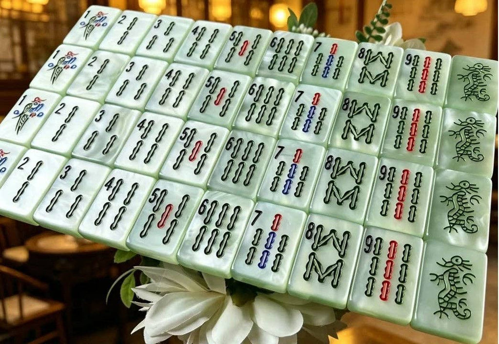 Jade Pearl Traditional - The Southern Peacock - Tile Set