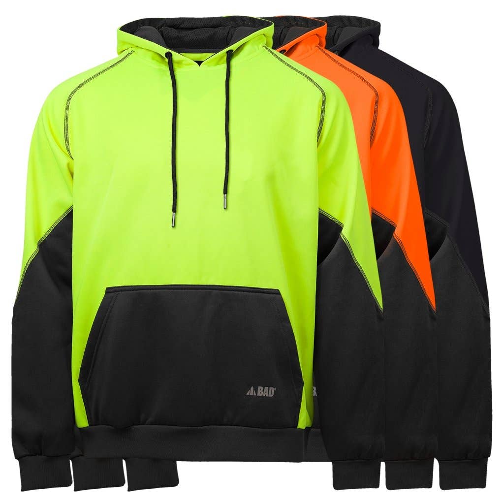 BAD WORKWEAR - BAD ESSENTIAL™ HI-VIS FLEECE HOODIE