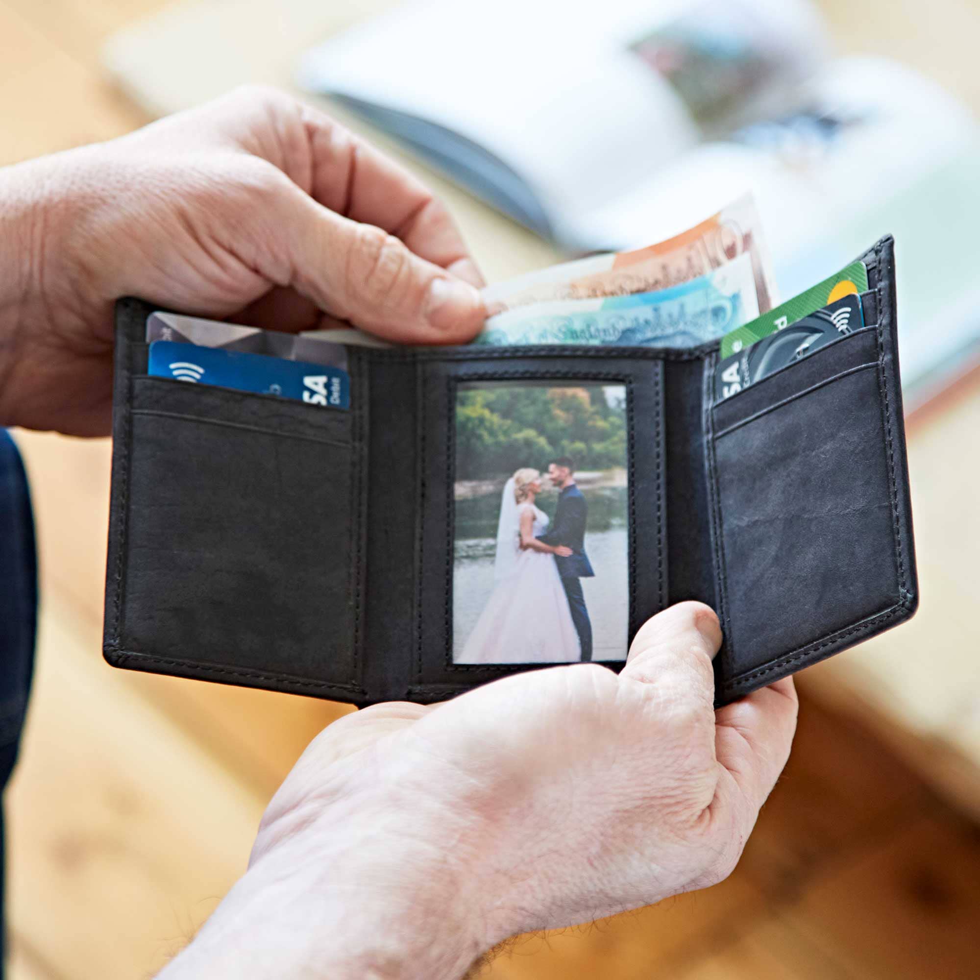 The Paper High Gift Company Limited - Handmade Buffalo Leather Trifold Wallet