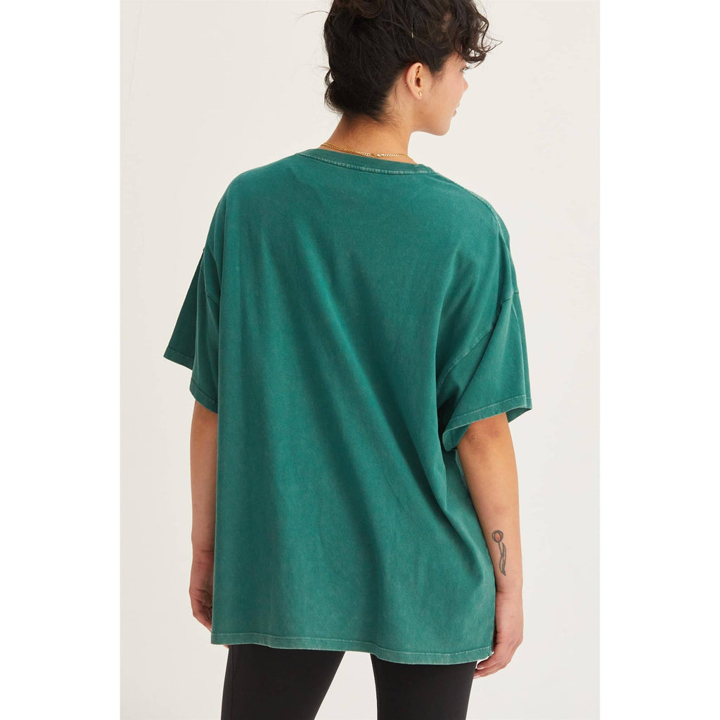 HYFVE - DZ24E437-OVERSIZED DISTRESSED COTTON T-SHIRT