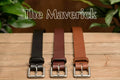 The Maverick: Men's Black Non Stitched Leather Belt 1.50"